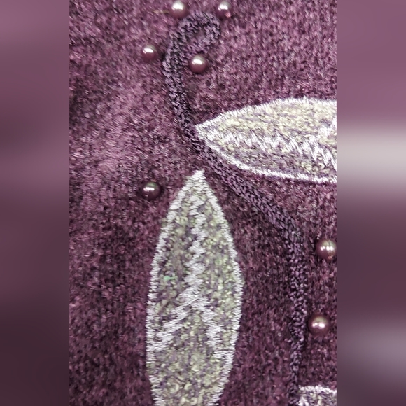 🐱Moffi Sweater XL Purple Vintage GrandmaCore CottageCore - Picture 2 of 5